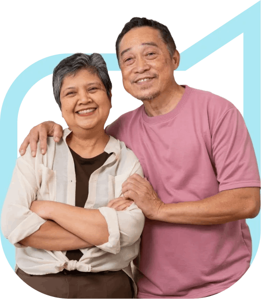 Happy couple smiling